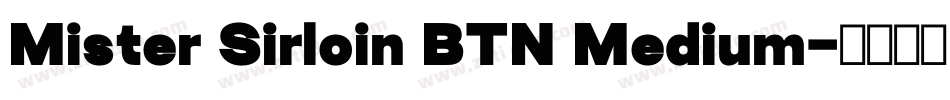 Mister Sirloin BTN Medium字体转换